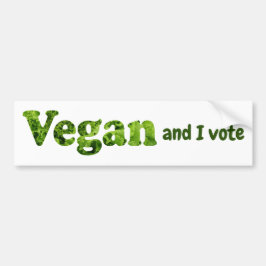 Anpassen Veganer aktivistischer Wähler Autoaufkleber
