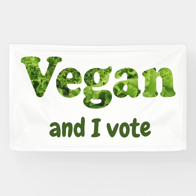 Anpassen Veganer aktivistischer Wähler Banner (Horizontal)