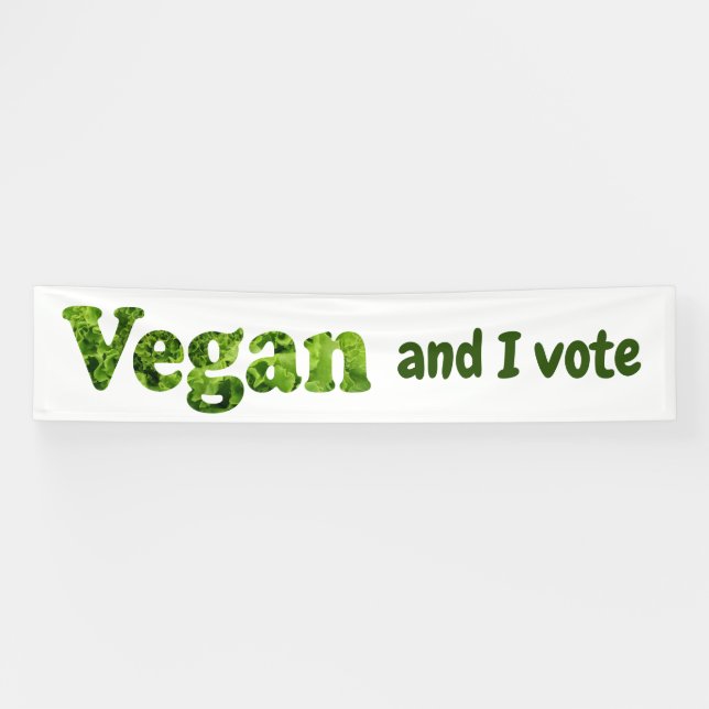 Anpassen Veganer aktivistischer Wähler Banner (Horizontal)