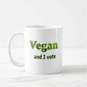 Anpassen Veganer aktivistischer Wähler Kaffeetasse