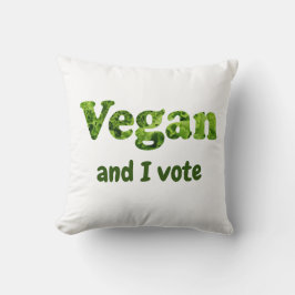 Anpassen Veganer aktivistischer Wähler Kissen