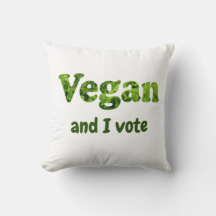 Anpassen Veganer aktivistischer Wähler Kissen