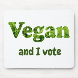 Anpassen Veganer aktivistischer Wähler Mousepad