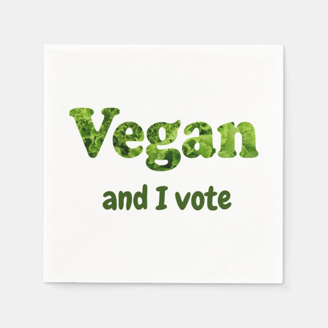 Anpassen Veganer aktivistischer Wähler Serviette (Vorderseite)
