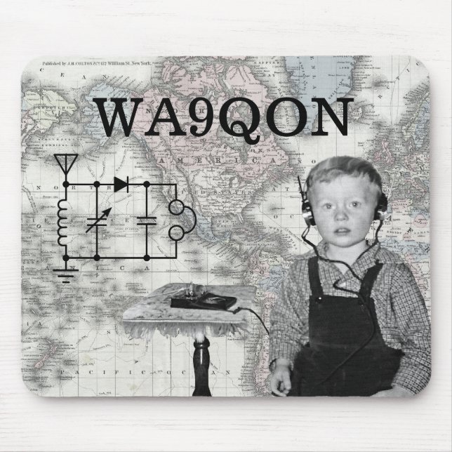 Anpassen von Anrufbriefen für Radio Boy Mousepad (Vorne)