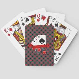 Anpassen von Anzügen mit roter Schwarzer Karte (4  Spielkarten