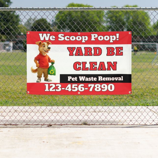 Anpassen von Dog Kack Scoop Business Banner (Insitu)