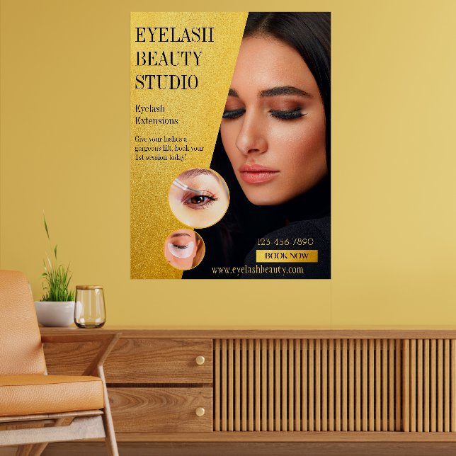 Anpassen von Eyelash-Erweiterungen Studio in große Poster (Wohnzimmer 2)