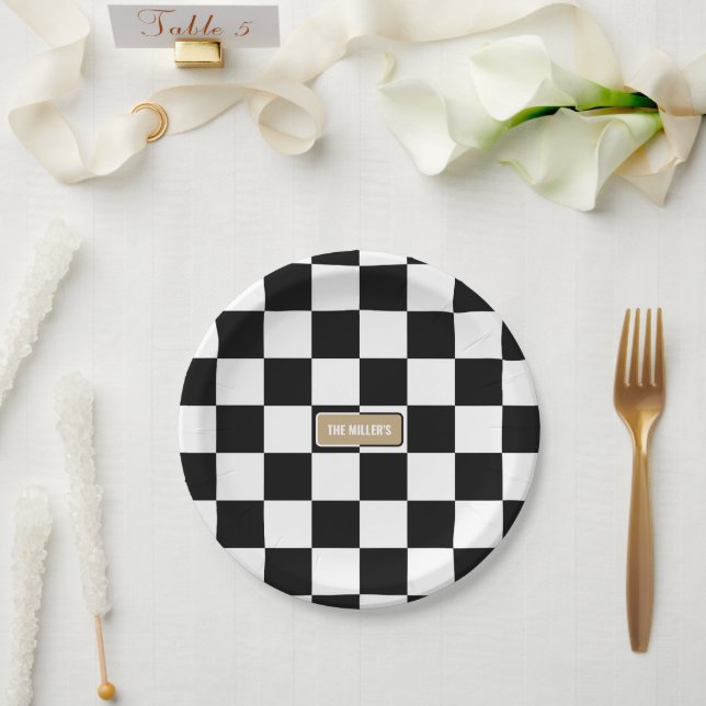 Anpassen von Farben und Anpassen überprüfter Daten Pappteller (Hochzeit)