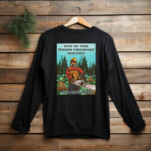 Anpassen von Feuerholz-Verkaufs-Geschäfts-Werbung T-Shirt