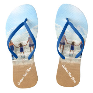 Anpassen von Foto-Flip-Flops mit Text Flip Flops