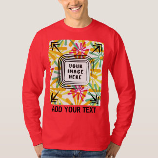Anpassen von Foto und Text hinzufügen T-Shirt