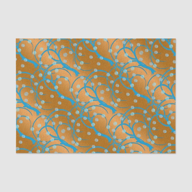 Anpassen von Gold Jasmine Flapper Style Seidenpapier (Vorderseite)