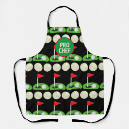Anpassen von Golf Pro Koch-All-over-Print-Schürze Schürze