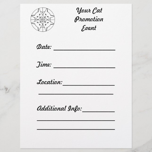 Anpassen von Kaleidoskop-Katzen Werbeaktionen-Flye Flyer (Vorne)