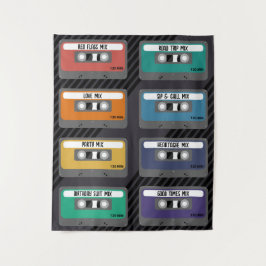 Anpassen von Labels Mixtape Tapestry Wandteppich