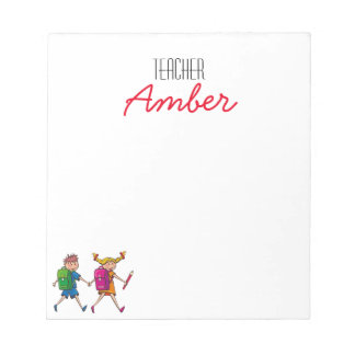 Anpassen von Lehrer und Kids-Notepad Notizblock