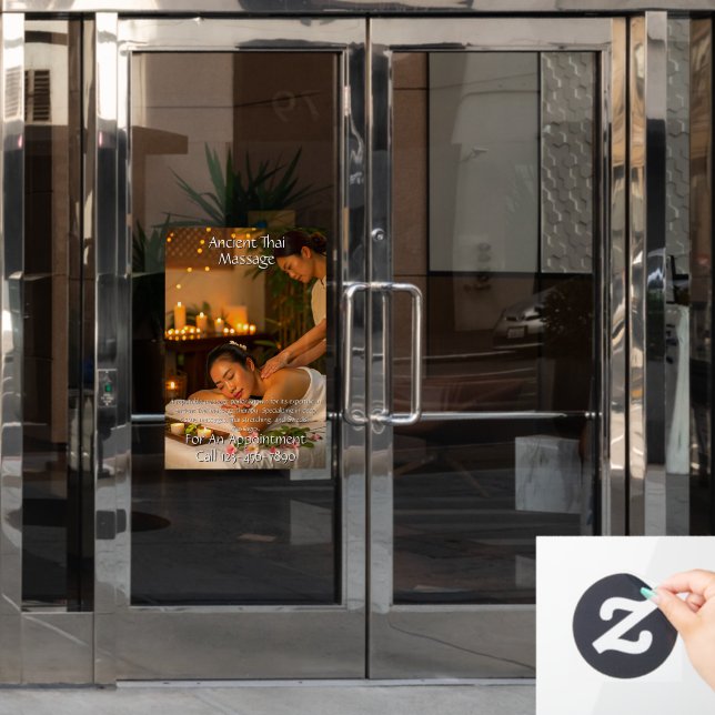 Anpassen von Massage Studio Fensteraufkleber (Büro Tür)