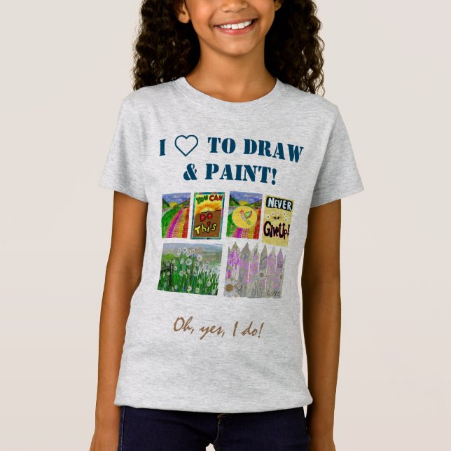 Anpassen von Panel und Textvorlage mit 5 Fotos T-Shirt (Vorderseite)