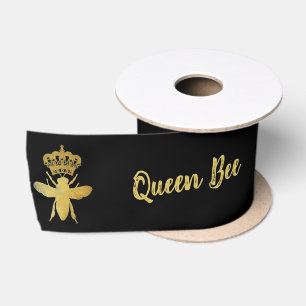 Anpassen von QUEEN BEE Kronengeschenk Wrap Packing Satinband