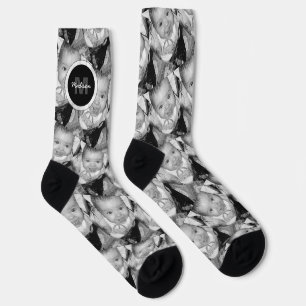 Anpassen von Schwarz-weißen zwei benutzerdefiniert Socken