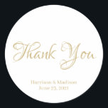 Anpassen von Text Hochzeitsgeschenk für Tagaufkleb Runder Aufkleber<br><div class="desc">Text anpassen,  Name Hochzeitsgeschenk bevorzugen Tagaufkleber</div>