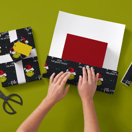 Anpassen von Text mit Familienname - Klammern Geschenkpapier