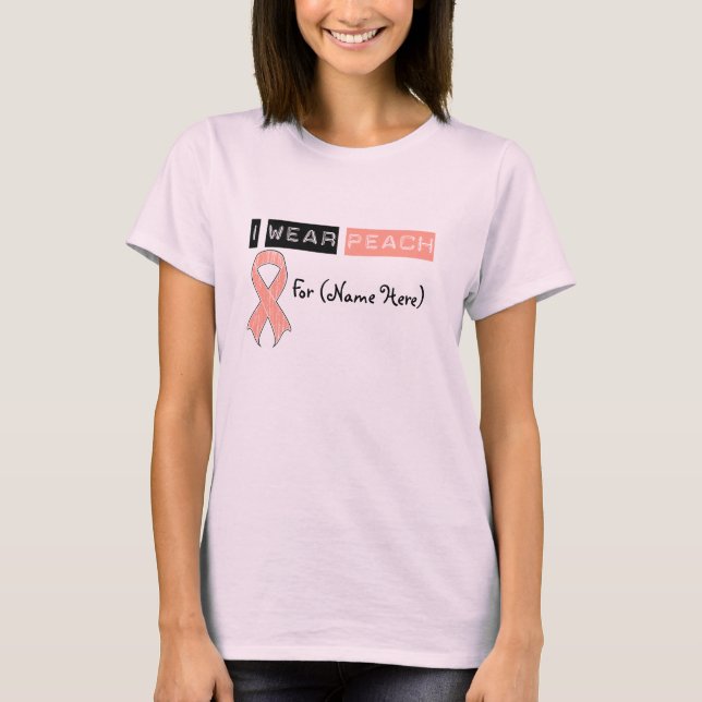 Anpassen von Uteruskrebs T-Shirt (Vorderseite)