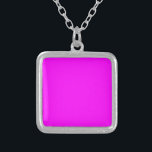 Anpasster Designer für die Farbe von Hot Pink Versilberte Kette<br><div class="desc">Anpasster Designer für die Farbe von Hot Pink</div>