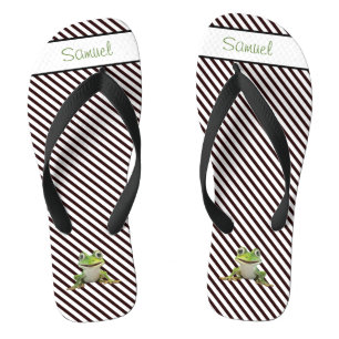 Anpasster Namensfrosch Flip Flops