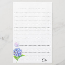 Anpasstes Schreibgerät für Blumensträhne Briefpapier