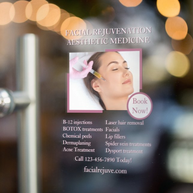 Anpassung der Botox-Gesichtshaut auf die Haut im D Fensteraufkleber (Von Creator hochgeladen)