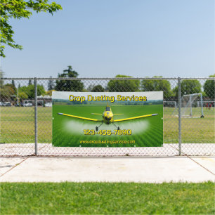 Anpassung der Crop Dusting Services Unternehmensza Banner