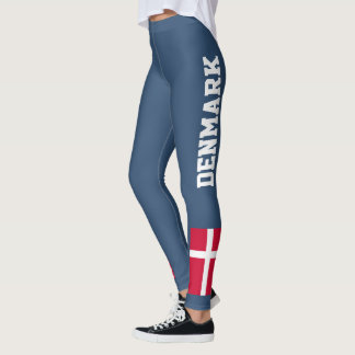 Anpassung der Flagge des Landes Dänemark Leggings