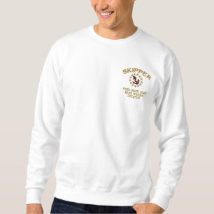 Anpassung der Stickereien Ihrer Skipper-Yacht Besticktes Sweatshirt