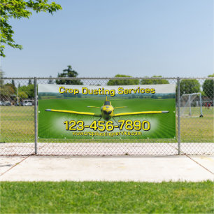 Anpassung der Zaunwerbung für Crop Dusting Service Banner