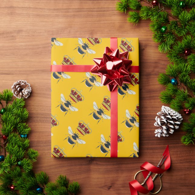Anpassung des Honigetiketts Geschenkpapier (Feiertagsgeschenk)