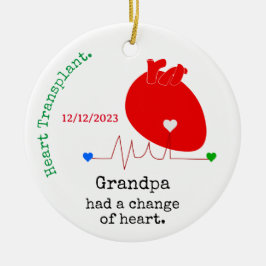 Anpassung des Namens Änderung der Herztransplantat Keramik Ornament