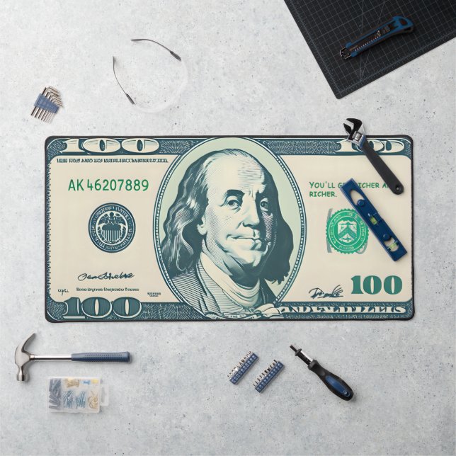 Anpassung und Art $100 Long Mouse Mat Schreibtischunterlage (Arbeitsplatz)