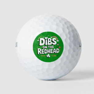 Anrecht auf die Rothaarige Lustiger St. Patrick's  Golfball