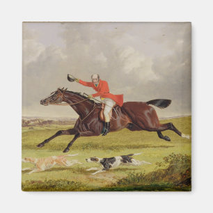 Anregenjagdhunde, 1839 (Öl auf Platte) Magnet