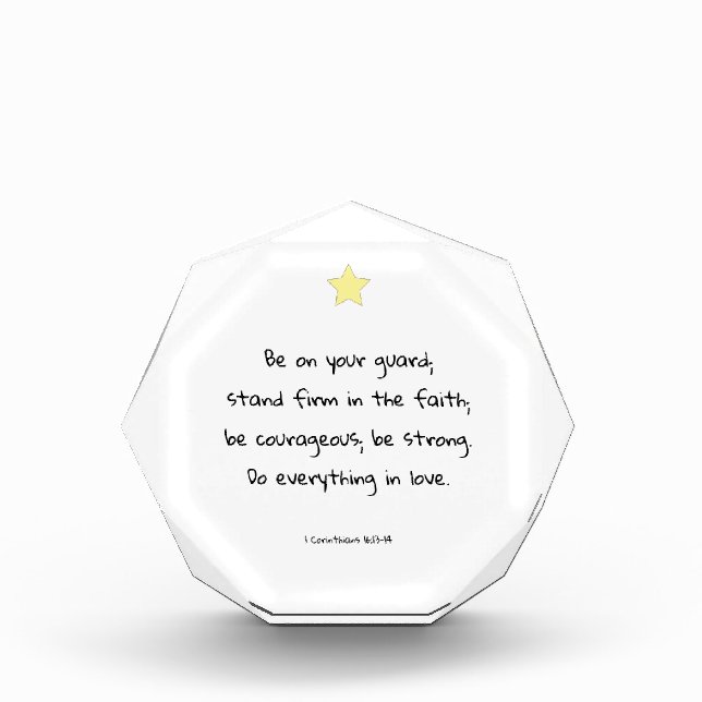 Anregung eines Christlichen Bibelverse-Angebots Fotoblock (Vorderseite)