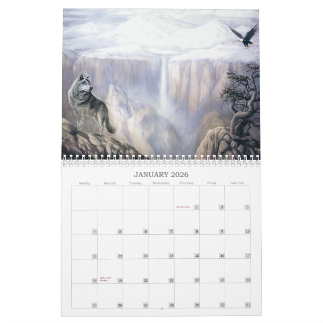 Anruf der Wolf-Kalender Kalender (Jan 2026)