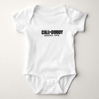 Anruf von Doody Brown Ops Baby Strampler