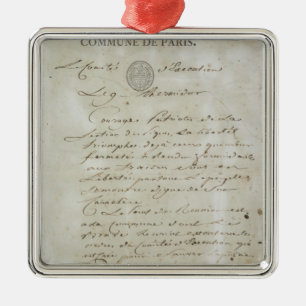 Anruf von Maximilien de Robespierre Ornament Aus Metall