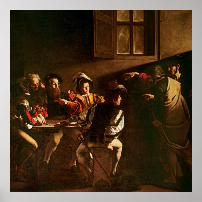 Anruf von St. Matthew, c.1598-1601 Poster (Vorne)