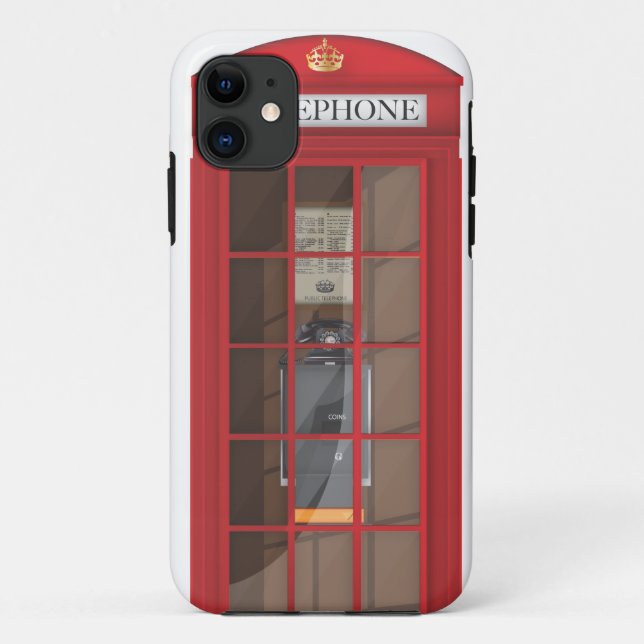 Anrufbox für die britische Rote Öffentlichkeit Case-Mate iPhone Hülle (Rückseite)