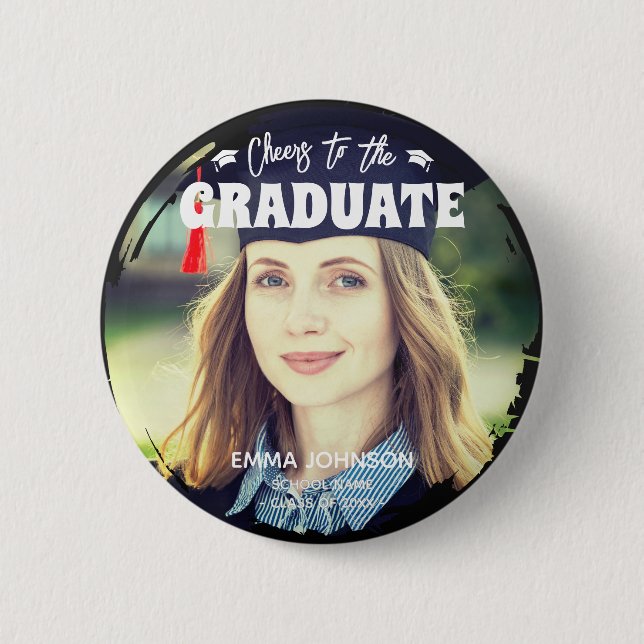 Anrufung der Graduate Custom Foto Family Button (Vorderseite)