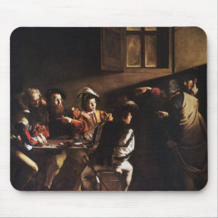 Anrufung von St. Matthew durch Caravaggio Mousepad