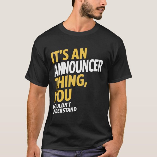 Ansager-Sache T-Shirt (Vorderseite)